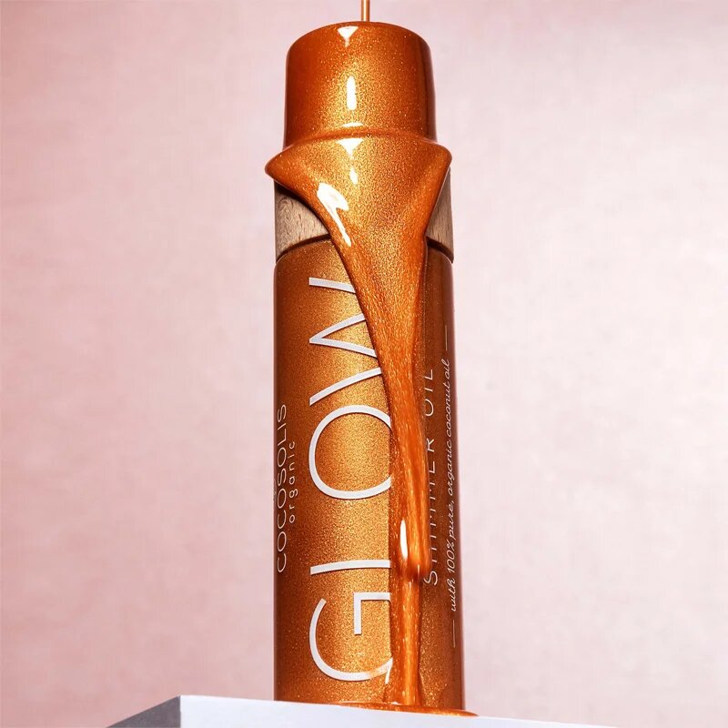 COCOSOLIS GLOW rozjasňující olej se třpytkami s vůní Cookies 100 ml