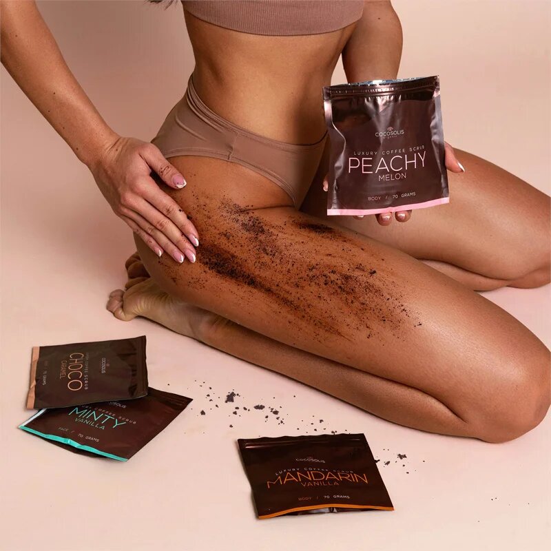 COCOSOLIS Luxury Coffee Scrub Box sada pro jemnou a hladkou pokožku