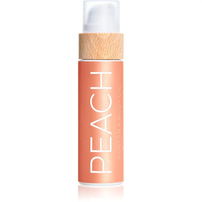 COCOSOLIS PEACH pečující a opalovací olej bez ochranného faktoru s vůní broskve 100 ml