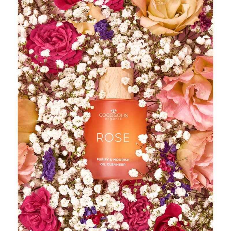 COCOSOLIS ROSE Purify & Nourish Oil Cleanser čisticí pleťový olej s vyživujícím účinkem 50 ml