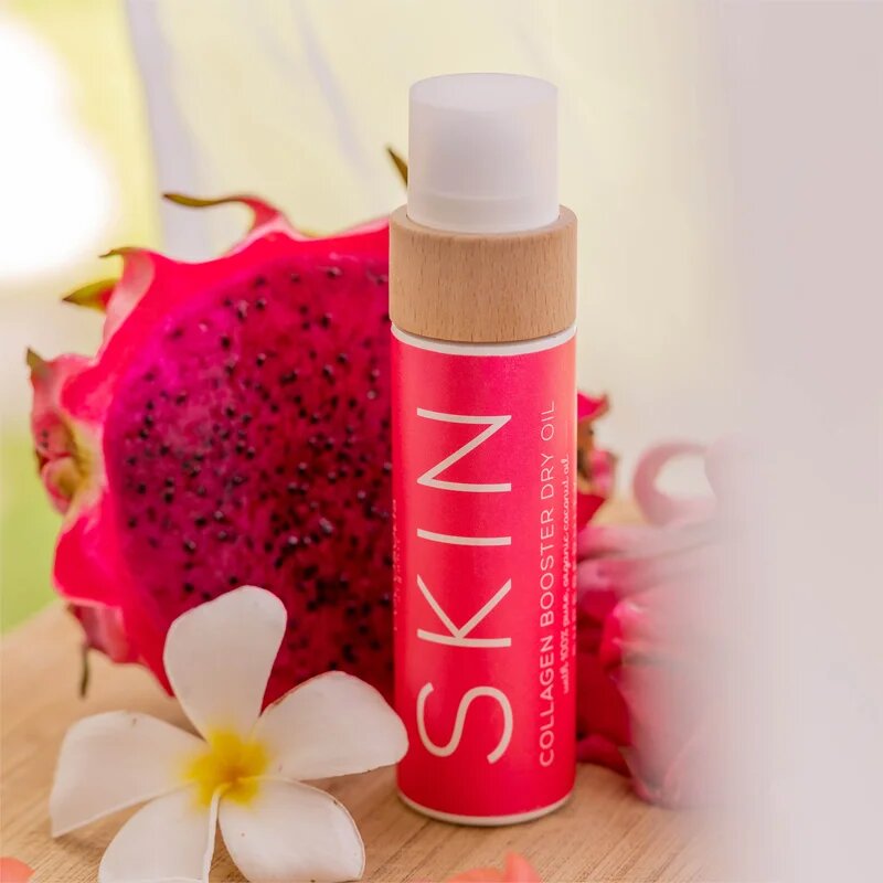 COCOSOLIS SKIN Collagen Booster vyživující suchý olej proti stárnutí pokožky s vůní Exotic Fruits 110 ml