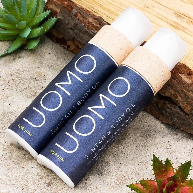 COCOSOLIS UOMO pečující a opalovací olej bez ochranného faktoru pro muže Black Coconut 110 ml