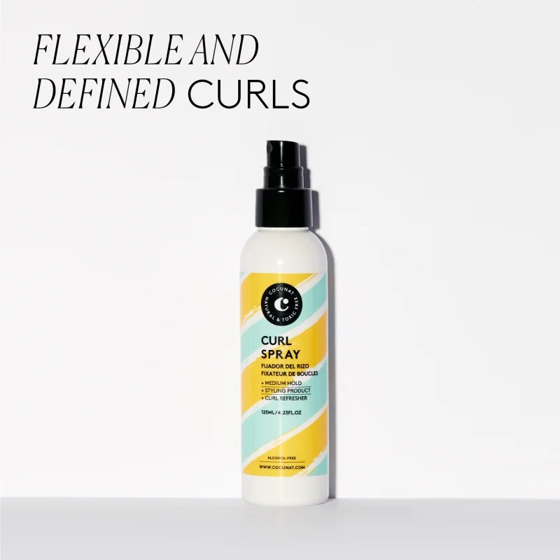 Cocunat Curl Spray fixační sprej pro vlnité a kudrnaté vlasy 125 ml
