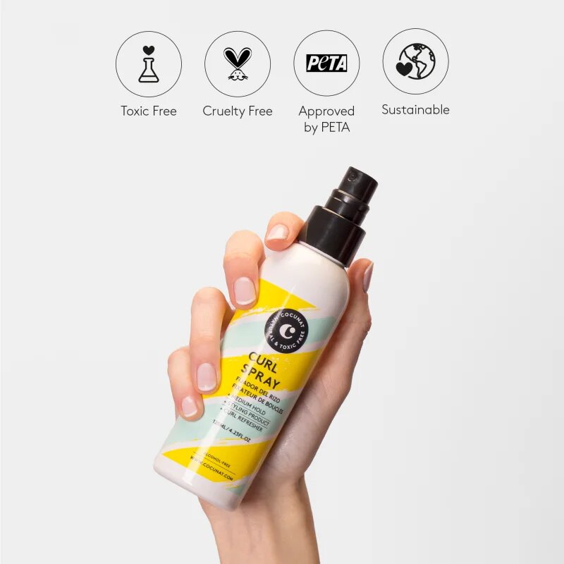 Cocunat Curl Spray fixační sprej pro vlnité a kudrnaté vlasy 125 ml