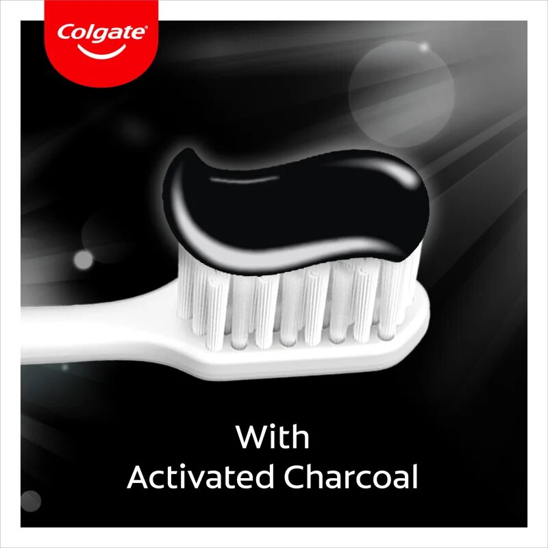 Colgate Advanced White Charcoal bělicí zubní pasta s aktivním uhlím 75 ml