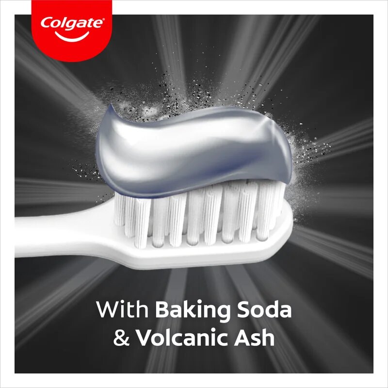 Colgate Advanced White Volcanic Ash and Baking Soda přírodní zubní pasta 75x1