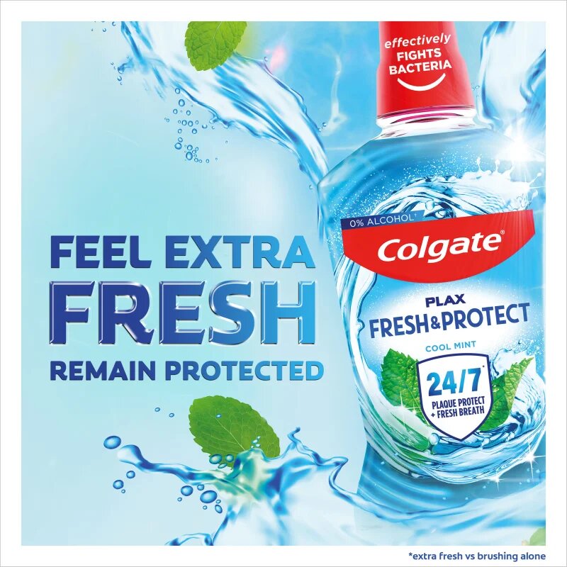 Colgate Plax Cool Mint bylinná ústní voda 500 ml