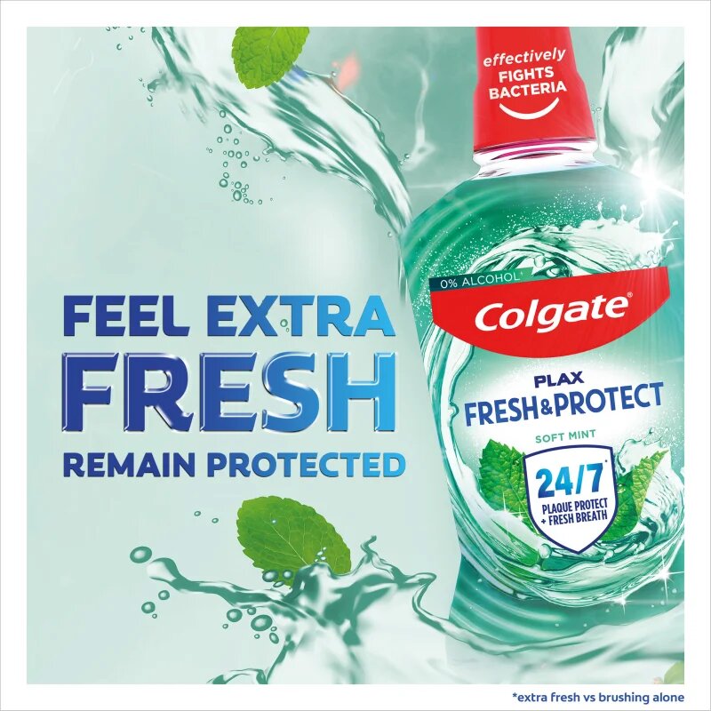 Colgate Plax Soft Mint ústní voda proti zubnímu plaku 500 ml