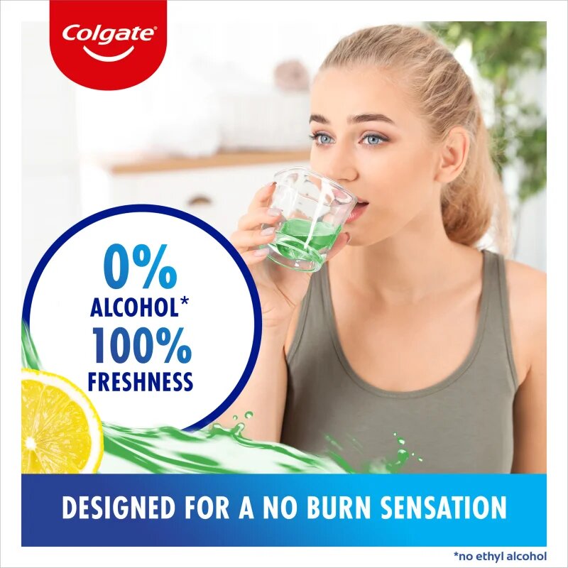 Colgate Plax Tea & Lemon ústní voda proti zubnímu plaku 500 ml