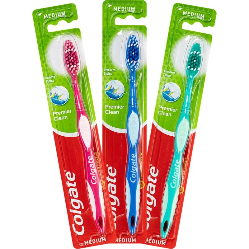 Colgate Premier Clean zubní kartáček medium 1 ks