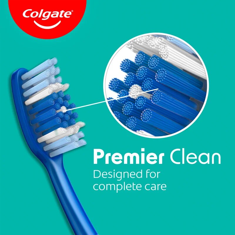 Colgate Premier Clean zubní kartáček medium 1 ks