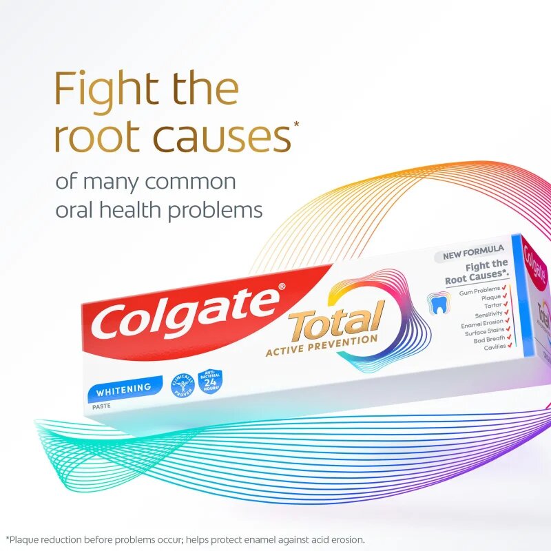 Colgate Total Active Prevention Whitening bělicí zubní pasta 75 ml