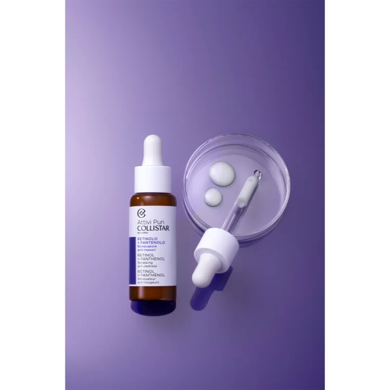 Collistar Attivi Puri Retinol + Phloretin protivráskové retinolové sérum s panthenolem 30 ml