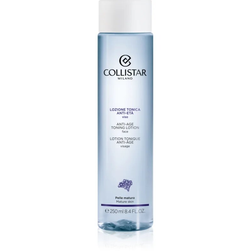 Collistar Cleansing Anti-age Toning Lotion Face rozjasňující tonikum s protivráskovým účinkem 250 ml