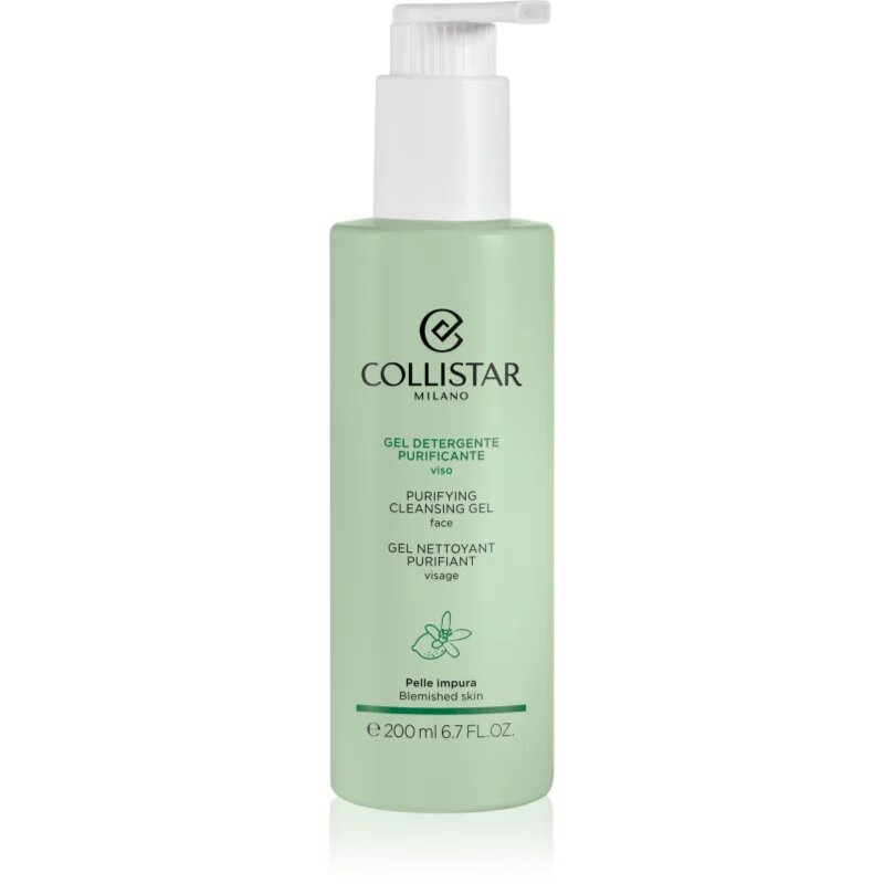 Collistar Cleansing Purifying Cleansing Gel jemný čisticí gel pro pleť se sklonem k podráždění 200 ml