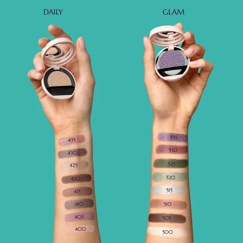 Collistar Impeccabile Compact Eyeshadow intenzivní oční stíny 530 Malva Shimmer 3 g