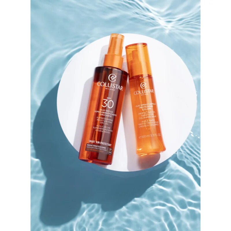 Collistar Smart Sun Protection Supertanning Moisturizing Dry Oil SPF 30 ochranný suchý olej na opalování SPF 30 200 ml