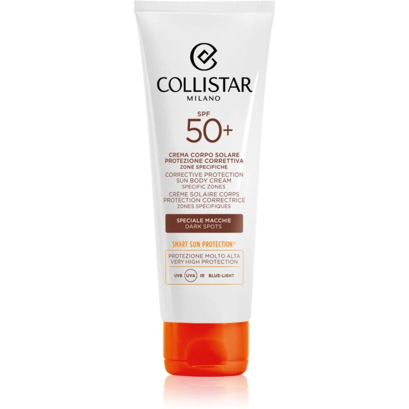 Collistar Sun Corrective Protection Body Cream Specific Zones SPF 50+ intenzivní samoopalovací krém proti pigmentovým skvrnám 100 ml