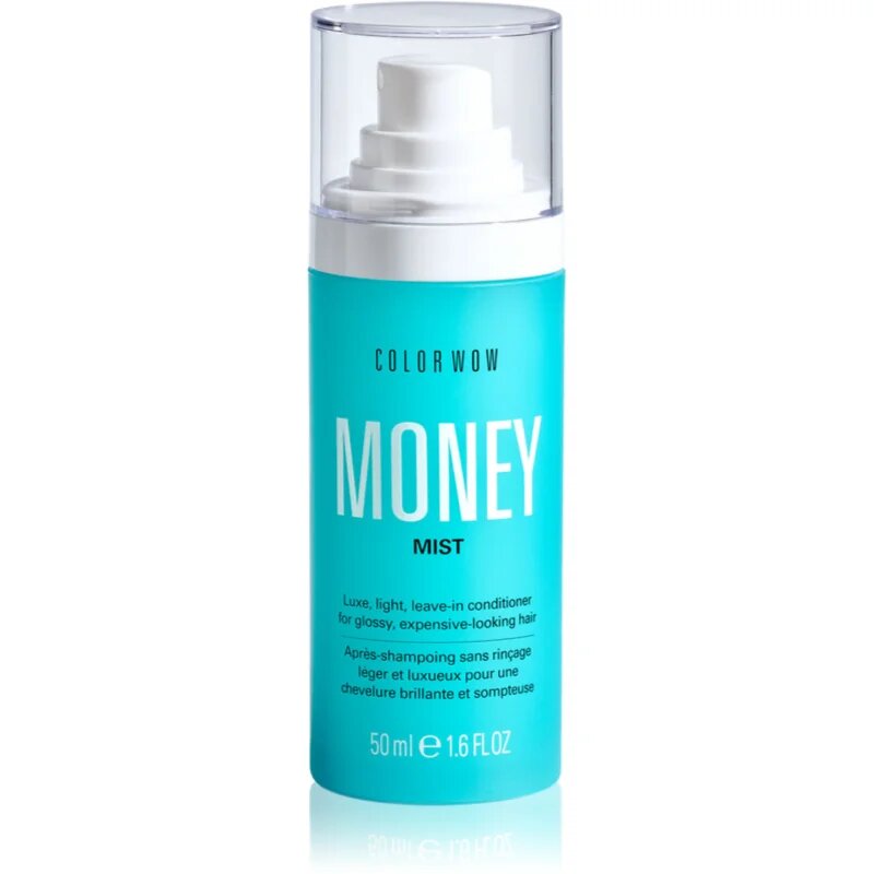 Color WOW Money Mist bezoplachový hydratační kondicionér ve spreji pro tepelnou úpravu vlasů 50 ml