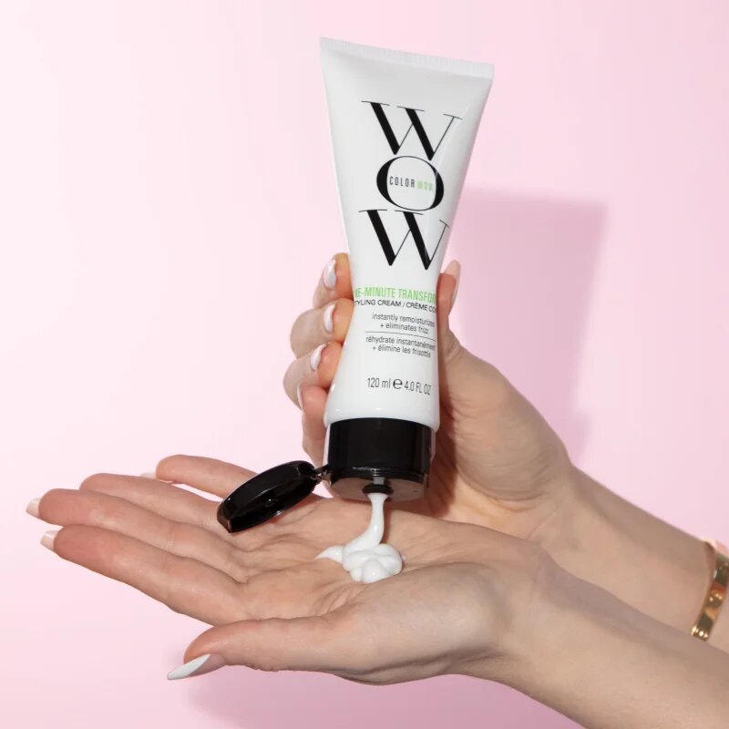 Color WOW One-Minute Transformation uhlazující krém pro nepoddajné a krepatějící se vlasy 120 ml