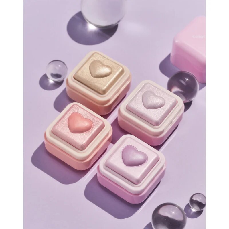 Colorgram Milk Bling Heartlighter rozjasňovač pro dokonalý vzhled odstín 06 Bubbles Blue 2.2 g