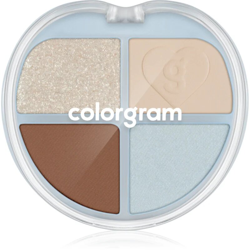 Colorgram Tintin Dory Eyeshadow Palette paletka očních stínů a rozjasňovačů odstín 02 Chestnut Dory 4 g