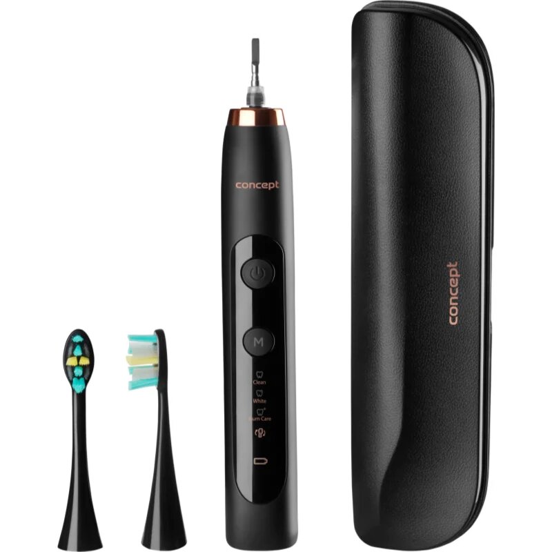 Concept Perfect Smile ZK7011 sonický elektrický zubní kartáček s pouzdrem Black 1 ks