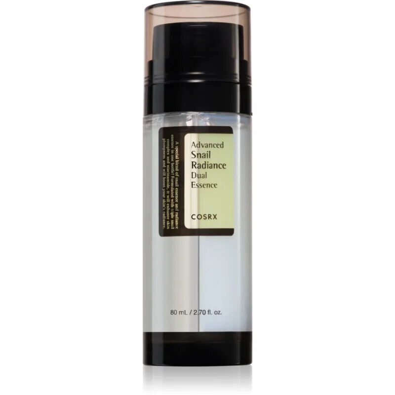 Cosrx Advanced Snail Radiance Dual Essence rozjasňující hydratační sérum s hlemýždím extraktem 80 ml