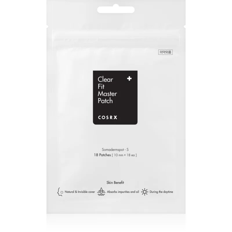 Cosrx Clear Fit Master Patch čisticí náplast pro problematickou pleť 18 ks
