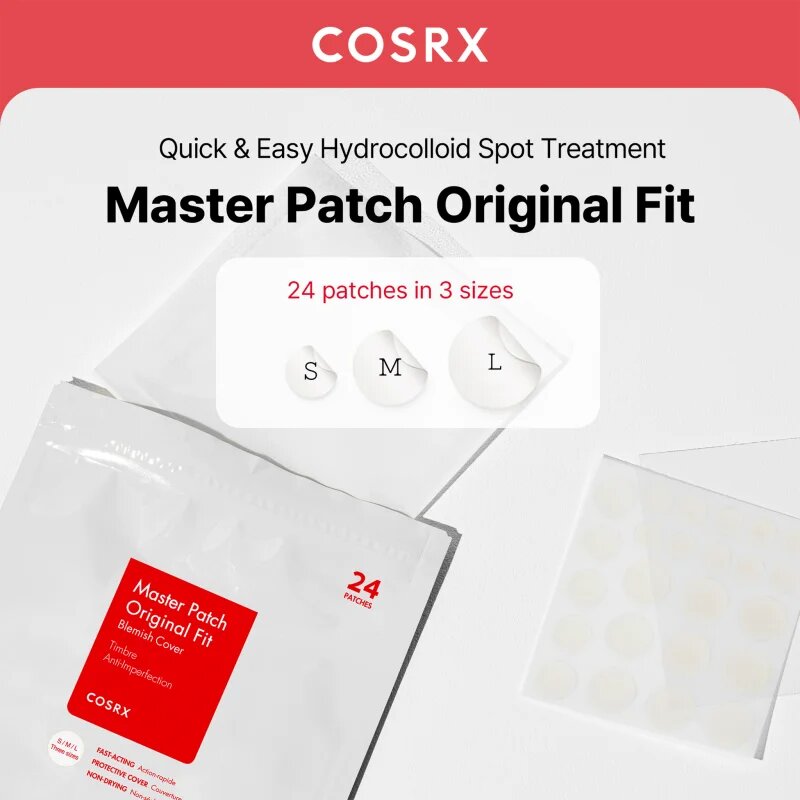 Cosrx Master Patch Original Fit čisticí náplast pro problematickou pleť 24 ks