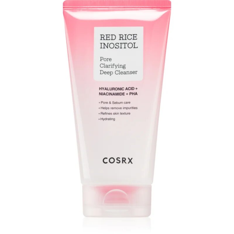 Cosrx Red Rice Inositol Pore Clarifying Deep Cleanser čisticí maska a gel 2 v 1 proti nedokonalostem pleti 150 ml