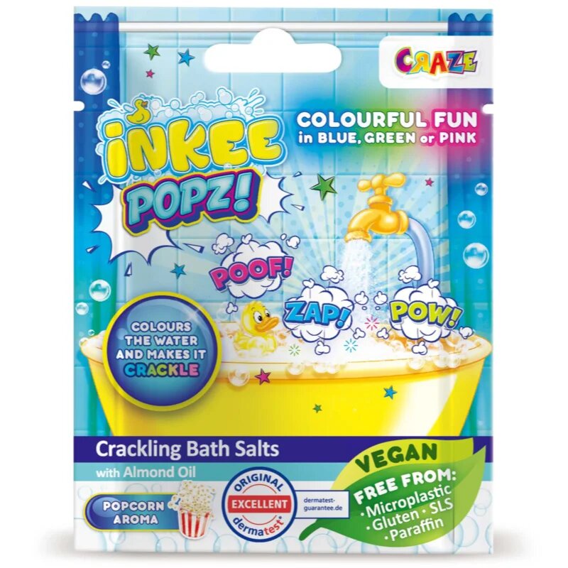 Craze Crackling Salts barvicí sůl do koupele pro děti 15 g