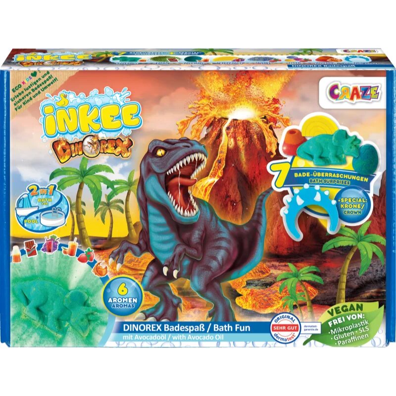 Craze INKEE Dino set do koupele pro děti