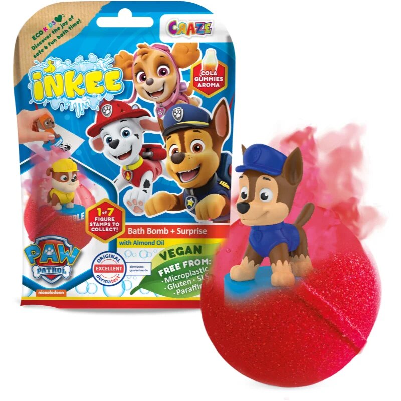 Craze INKEE Paw Patrol koupelová bomba s překvapením 3y+ 1 ks