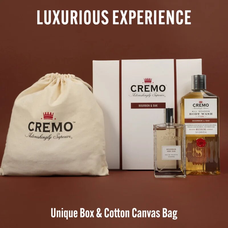 Cremo Bourbon & Oak Gift Set dárková sada pro muže