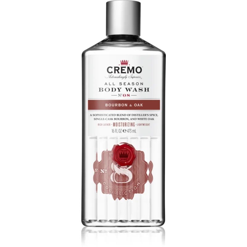 Cremo Bourbon & Oak sprchový gel pro muže 473 ml