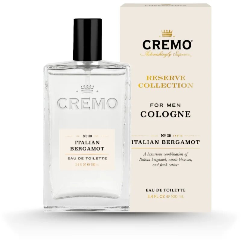 Cremo Italian Bergamot toaletní voda pro muže Bright & Citrus 100 ml