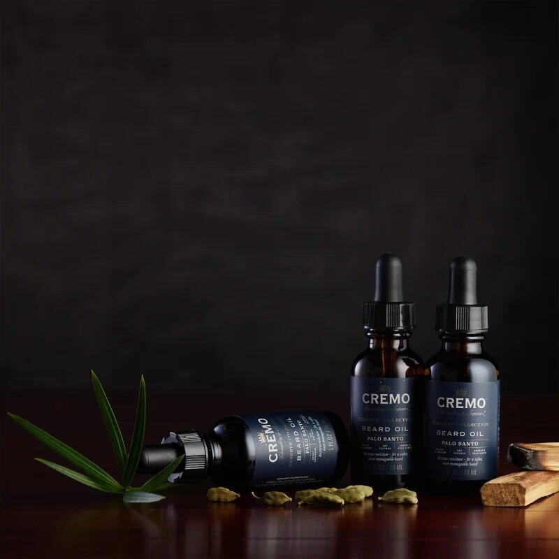 Cremo Reserve Collection Palo Santo olej na vousy pro muže 30 ml
