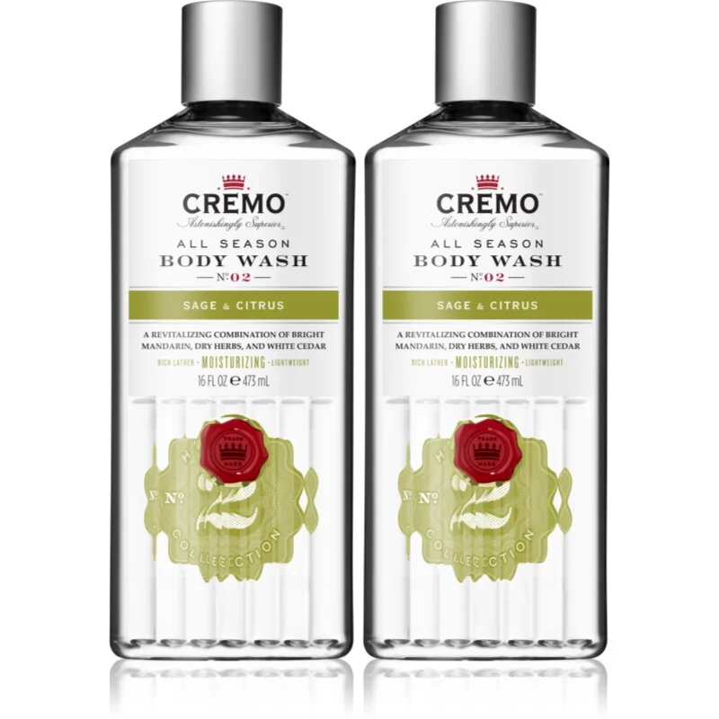 Cremo Sage & Citrus Body Wash sada