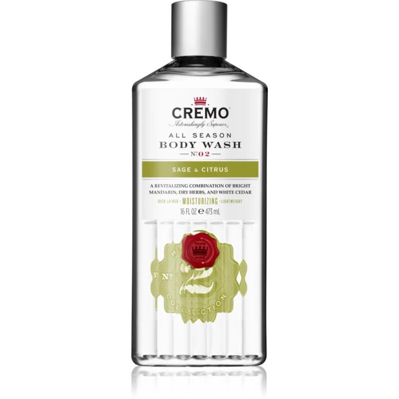Cremo Sage & Citrus sprchový gel pro muže Green & Refreshing 475 ml