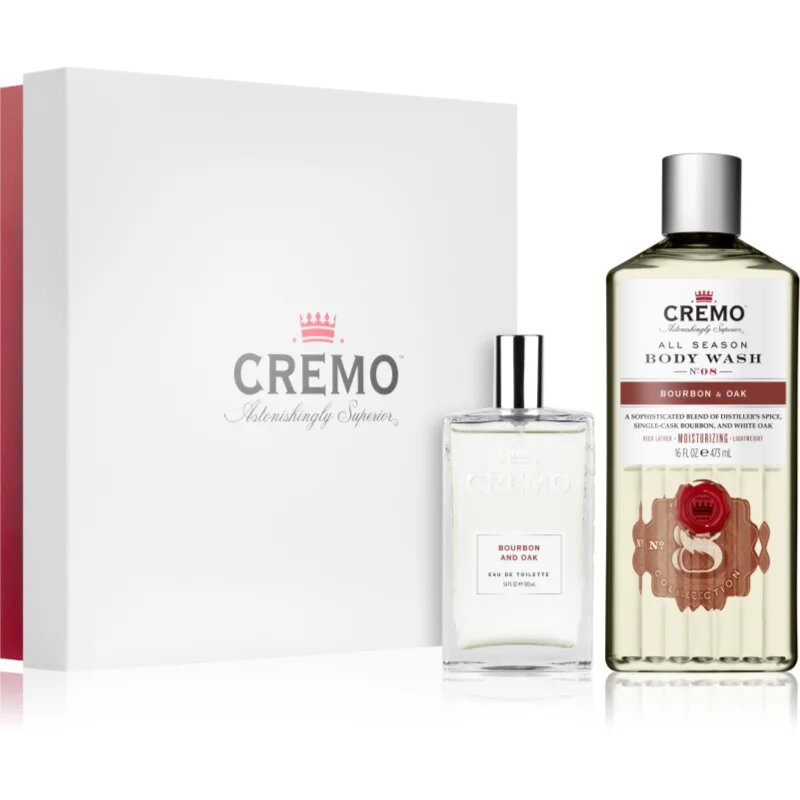 Cremo Set Bourbon and Oak dárková sada pro muže
