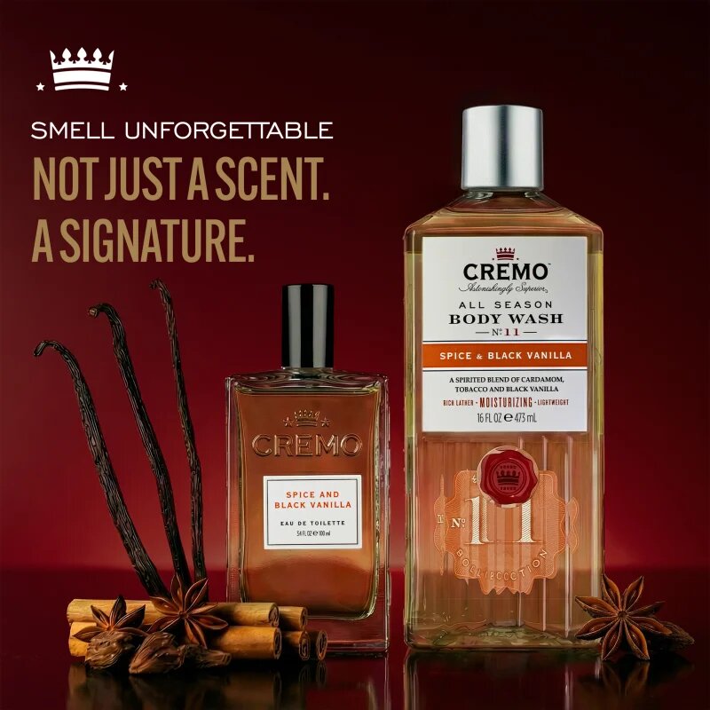 Cremo Spice & Black Vanilla dárková sada pro muže
