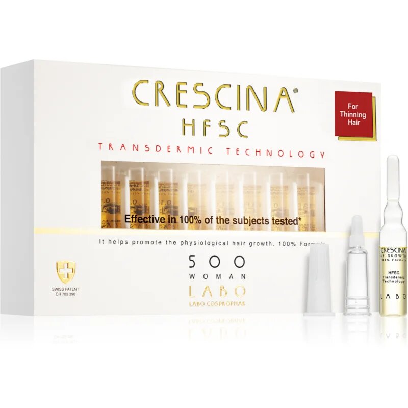 Crescina Transdermic 500 Re-Growth péče pro podporu růstu vlasů pro ženy 20x35 ml