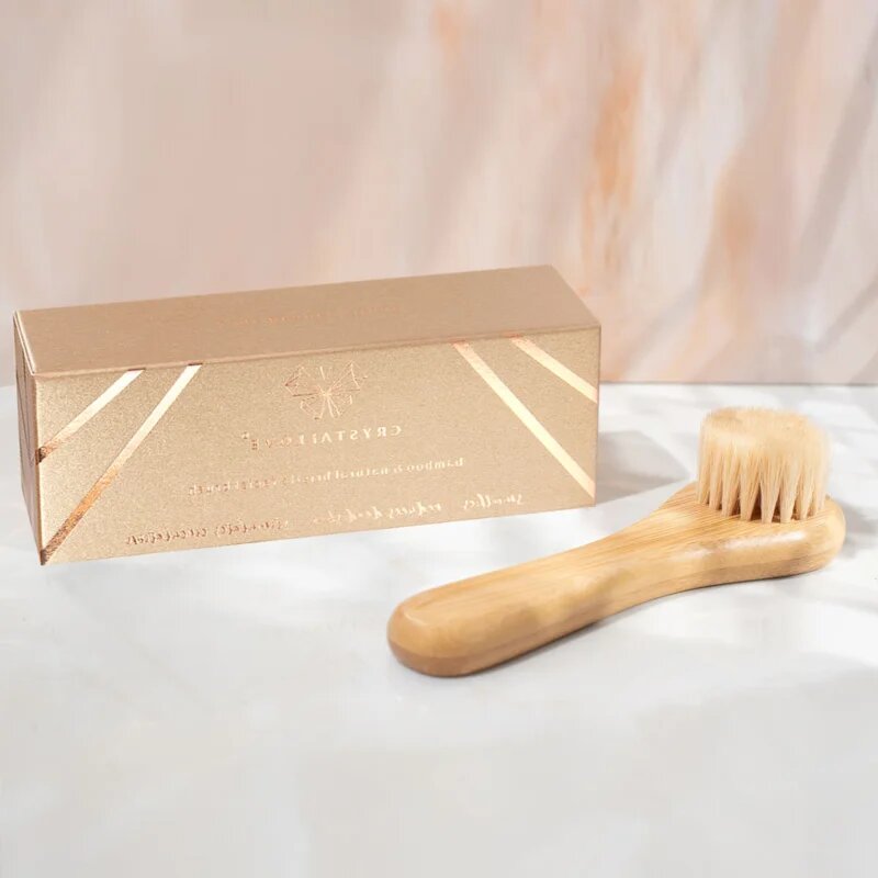 Crystallove Bamboo Face Brush čisticí kartáček na pleť 1 ks