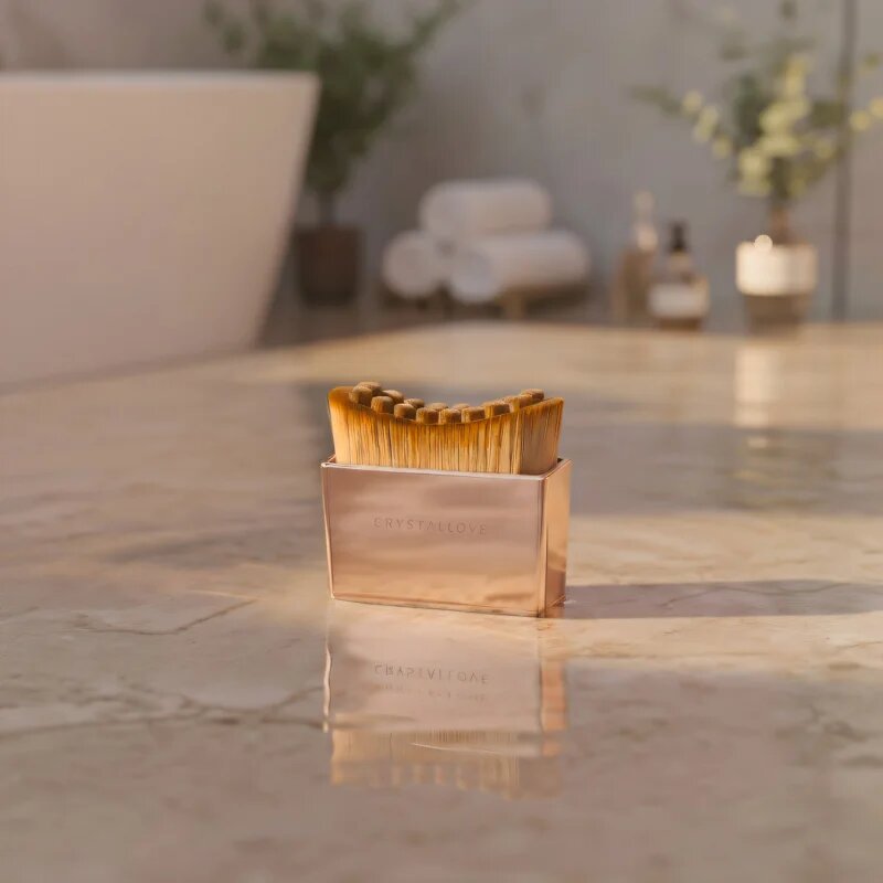 Crystallove Contour Face Brush masážní pomůcka na obličej krk a dekolt 1 ks