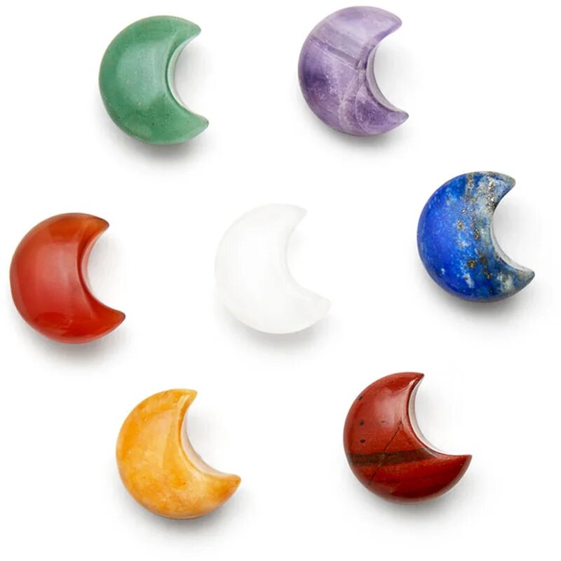 Crystallove Energy Crystals The Seven Chakra Moons masážní pomůcka 7 ks