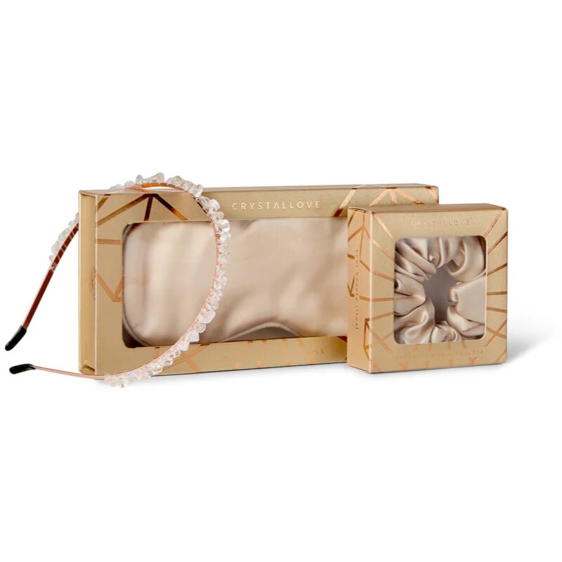Crystallove Gold Silk Set sada na vlasy