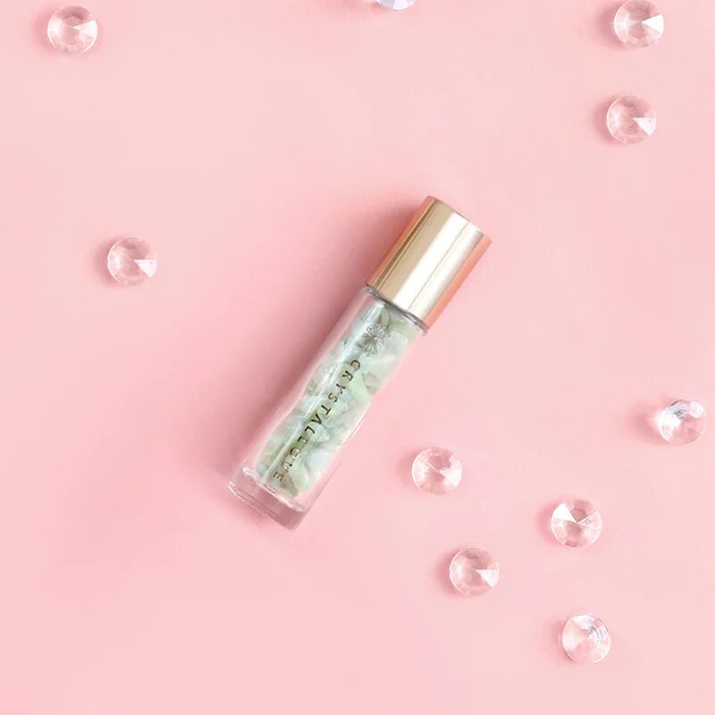 Crystallove Jade Oil Bottle roll-on s krystaly plnitelný 10 ml
