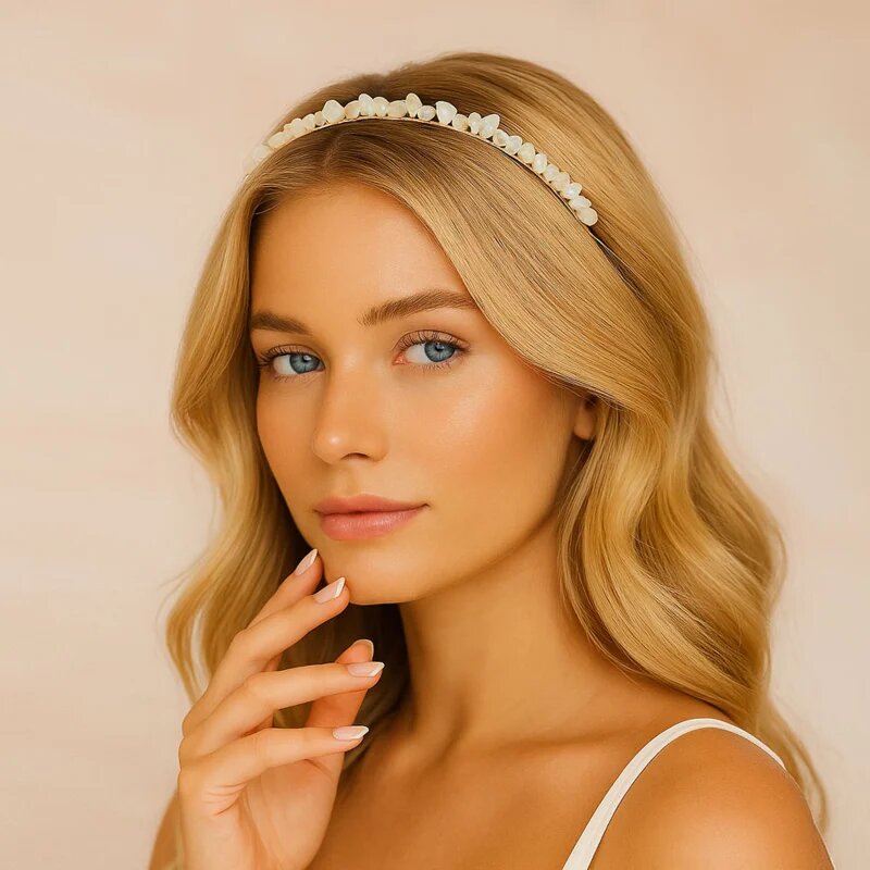 Crystallove Moonstone Hairband čelenka do vlasů 1 ks