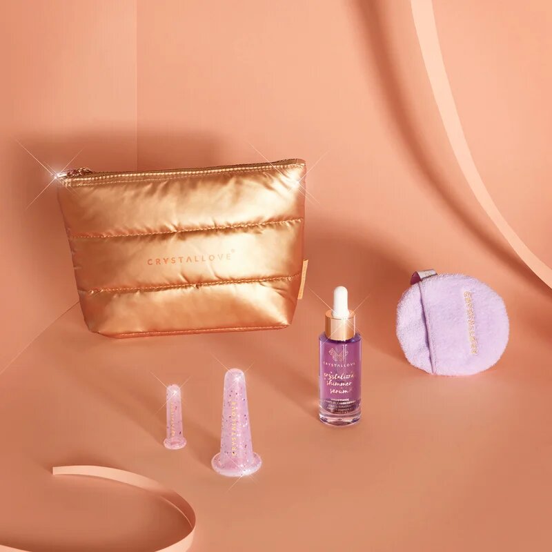 Crystallove Set Lilac sada na obličej